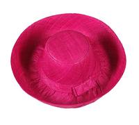 Miro Boho Chic Chapeau Ibiza Moyen, Fuchsia, Chapeau mi-Bord Pratique et Chic en Raphia de Madagascar. Pamelas pour Les Mariages et Les coiffures. Chapeau de Plage en Paille pour Femme.