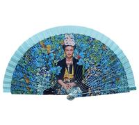 Miro Boho Chic - Éventail Frida Élégance et Tradition dans un éventail au design exclusif Cadeaux pour femme Cadeau ami Invisible Gift FüR Frauen, turquoise, Talla Unic
