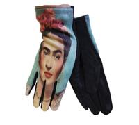 Miro Boho Chic - Frida Écharpe Femme Laine Viscose Double Impression Gants Frida Cadeaux Originaux Hiver Kit Cadeau Femme Set Cadeau, Frida 1, Bufanda