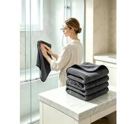 MiroClean Microfiber Chiffon Miro Total Clean Cleaning Cloth，2 PCS | 600 Gsm Hydrolock Microfiber Dual-Sided Cloth, Absorbs 1l Water, Streak-Free for Glass Mirror Shower Limescale