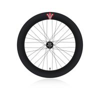 MIRODO 700C Pignon Fixe Roues Vélo 70mm Profondeur Alliage D'aluminium Jantes Roues Vélo Piste avec 17 Dents Cassette Fixe 36 Trous Roulements Scellés Moyeux Compatible Roue Libre(Front)