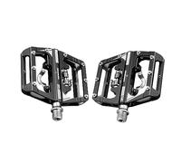 MIRODO Pédales De Verrouillage VTT Pédales Universelles De Vélo 9/16" Pédales Automatiques SPD Pédales en Aluminium Ultra-légères Pédales À Double Usage À Roulement Scellé for VTT