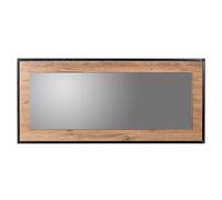 Miroir, 100% panneau de particules mélaminé, couleur pin atlantique noir