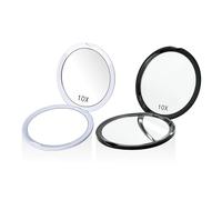Miroir 2 Pièces, Miroir Grossissant De Voyage, Miroir De Sac À Main, Miroir Compact, Miroir De Poche Pour Femmes, Miroir De Voyage Pliable, Miroir De Maquillage De Voyage