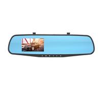 Miroir 3,5 Pouces et Caméra 1080P, Anti-secousse, Enregistrement en Boucle, Détection de Mouvement, Moniteur de Stationnement, Rétroviseur Intelligent pour Conduire Le