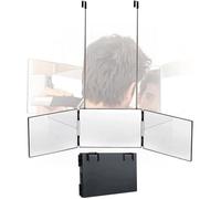 Miroir 3 faces - Self Cut Mirror - Pliable - 360° - Blanc - Salle de bain