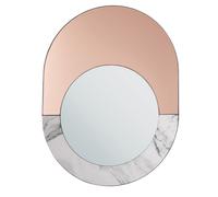Miroir 65 cm Rose doré RETY Blanc