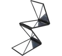 Miroir À 4 Faces, Miroir De Maquillage Pliable Portable À 360 Degrés Pour Bricolage, Portable Auto-Coupe Cheveux Domestique Teinture Toilettage Voyages Noir Bricolage Rasage Salon Coiffure Barbier