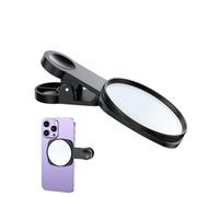 Miroir à clip pour smartphone - Moniteur de selfie avec vue arrière, support de téléphone réfléchissant portable | Accessoire d'enregistrement de vlog pour la création de contenu à la main