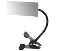Miroir à clipser pour une meilleure visibilité sur le bureau ou les cabines, vue arrière, sécurité personnelle, surveillance flexible, clip sur la sécurité