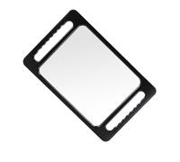 Miroir à main avec double poignée pour salon de coiffure, salon de coiffure, accessoires de coiffeur et barbier - Grand miroir à main avec poignée