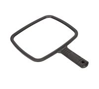 Miroir à main quadrate haute définition View Anti Slip Merror Handheld avec poignée pour la maison Salon de beauté de coiffeur