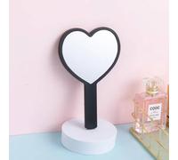 Miroir À Poignée En Forme De Coeur De Cerise,Main Dans La Main Avec Un Miroir À Transporter,Petit Miroir Mignon Pour Filles,Miroir De Maquillage.Black.