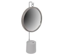 Miroir à Poser Rond "Eleganca" 65cm Blanc & Argent
