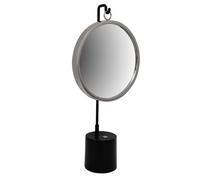 Miroir à Poser Rond "Eleganca" 65cm Noir & Argent
