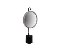 Miroir à Poser Rond "Eleganca" 65cm Noir & Argent
