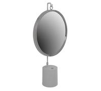 Miroir à Poser Rond "Eleganca" 75cm Blanc & Argent