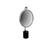 Miroir à Poser Rond "Eleganca" 75cm Noir & Argent