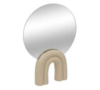 Atmosphera - Miroir à poser wavy bliss résine blanc h36cm