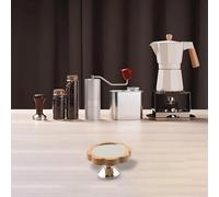 Miroir à shot expresso en acier pour extraction rotative - Extraction Rocket Flair pour toutes les machines à porte-filtre sans fond - Compatible avec les miroirs Lelit - En acier inoxydable (argenté)