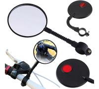 Miroir à vélo inversé avec réflecteur