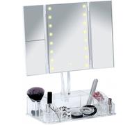 Miroir - AC-DÉCO - Fanano - LED - Grossissant x2/x3 - Sur pied avec rangement