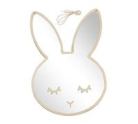 Miroir Acrylique, Miroir pour Chambre d'enfant, Miroir Enfant, Miroir Mural, Stickers Muraux Miroir Décoratif, pour Chambre d'enfant, Salle de Bain - Lapin/37x25x0.5 cm