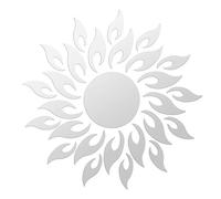 Miroir Acrylique Tournesol 3D, Autocollant Mural Amovible Effet Miroir pour Chambre à Coucher, arrière-Plan de télévision