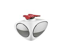 Miroir angle mort Double Vision Droite Réglable 360° Blanc/Gris