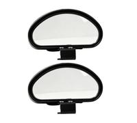 Miroir Angle Mort Rétroviseur Convexe 2 Pièces 150x55mm Grand Angle Haute Définition Réglable pour Conduite Accompagnée Auto Voiture Camion SUV Caravane Auto-École Auxiliaire Stationnement