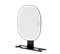 Miroir anti-buée pour douche avec rangement LED 3 couleurs | Miroir de douche sans perçage pour femme, papa, petit ami, maison, appartement, dortoir, camping-car, maquillage