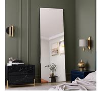 Miroir Arche 162x53cm - Grand Miroir sur Pied Design Industriel à Bordure Noire Antitraces et Structure Métallique Renforcée