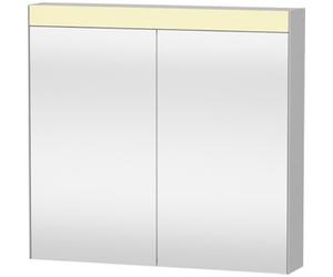 Miroir Armoire Duravit avec éclairage à LED et éclairage de lavabo avec 2 portes 81x76x14.8cm avec module interrupteur-prise LM7841000000