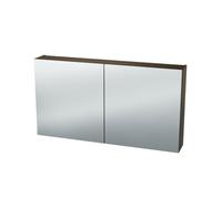 Miroir Armoire Nemo Spring Nebulo - 100x65x17.8cm - 2 portes - étagères en verre - avec prise - sans interrupteur - couleur : H1199 ST12 Chêne Thermo Noir 20036979