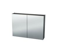 Miroir Armoire Nemo Spring Nebulo - 100x65x17.8cm - 2 portes - étagères en verre - avec prise - sans interrupteur - couleur : U960 ST9 Onyx Grey 20036950