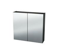 Miroir Armoire Nemo Spring Nebulo - 60x65x17.8cm - 1 porte - étagères en verre - avec prise - sans interrupteur - couleur : U960 ST9 Onyx Grey 20036931