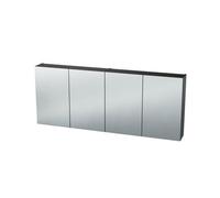 Miroir Armoire Nemo Spring Nebulo - 80x65x17.8cm - 2 portes - étagères en verre - avec prise - sans interrupteur - couleur : U960 ST9 Onyx Grey 20037000