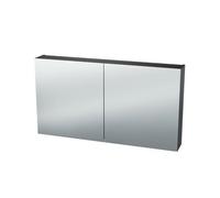 Miroir Armoire Nemo Spring Nebulo luxe - 100x65x17.8cm - 2 portes miroir double face - étagères en verre - avec prise - sans interrupteur - couleur : F988 W04 Béton brut 20037070