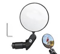 Miroir Arrière De Vélo,Verre Convexe Antrayures - Miroirs De Vélo Pour Guidons,pour VTT, de Route et Scooter Électrique, Montage Facile