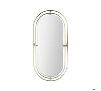 HOME DECO FACTORY The Miroir Art déco en métal doré 90 cm, Yellow