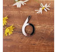 Miroir Autocollant Chiffres 3d 0-9, Plaque De Numéro De Porte D'hôtel, Plaqué Moderne, Décoration De Maison