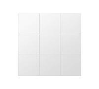 Miroir Autocollant, Décoration Murale Miroir 9 Pcs Carrés Stickers Muraux Miroir - 15cm Carreaux Autocollants 3 D Miroir Décor pour Acryli pour Salon, Salle À Manger,