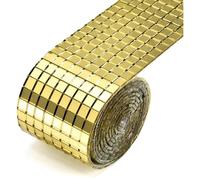 Miroir Autocollant - DIY - 1464 pcs - Doré - 5x5mm - Décoration Murale