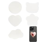 Miroir autocollant pour coque de téléphone - Miroir de maquillage adhésif en acrylique - Autocollant pour coque de téléphone de grande taille vous permet de voir plus clairement lorsque vous appliquez