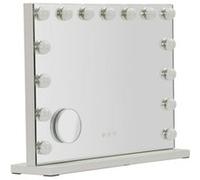 Miroir avec LED "Hollywood" 55cm Blanc