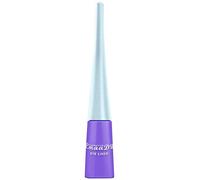 Miroir avec lumière pour les yeux - Paillettes fumées et imperméables - 30 ml - Eyeliner léger avec liquide brillant - Organiseur de cils avec tiroirs (violet, taille unique)