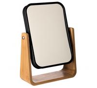 Miroir Bambou pivotant ""Natureo"" 1 Coté Normal / 1 Coté grossissant (x3) Atmosphera - Noir