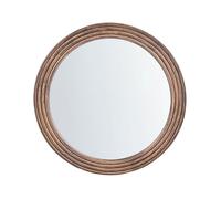 Miroir BANNE 80 cm 80 cm Bois de paulownia Marron