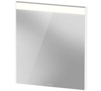 Miroir Brioso de Duravit 62,0 x 3,5 cm avec éclairage LED, BR702102222, Couleur: Décor blanc brillant, manche blanc brillant