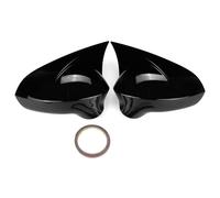 Miroir Capeur Coque De Rétroviseur Extérieur Pour Seat Pour Leon MK2 1P Et Pour Ibiza MK4 6J (2008-2017) - Cache Latéral Garniture Accessoires(Noir brillant)